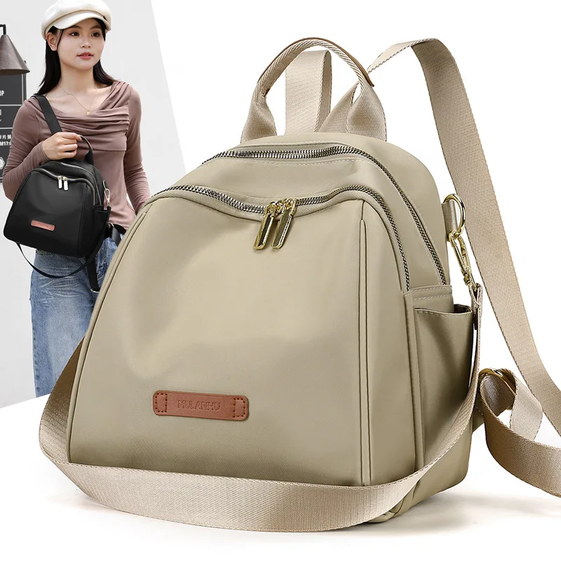Casual Backpack Women Waterproof Nylon School Bags for Teenage Girls High Quality Fashion Travel  Small Shoulder Packbag