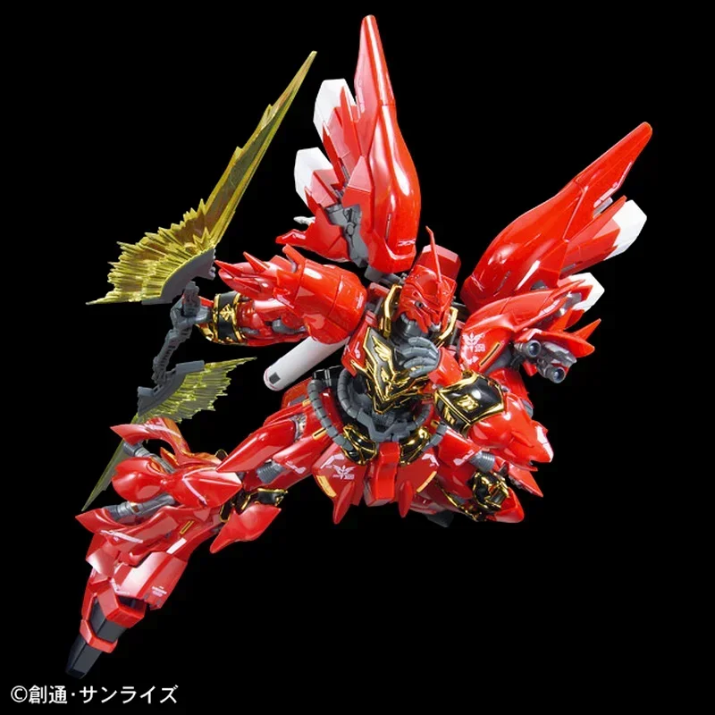 Bandai Gundam Model Kit Anime Figure RG 22 1/144 MSN-06S Sinanju Gundam Genuine Gunpla Anime Action Figure Toys for Children