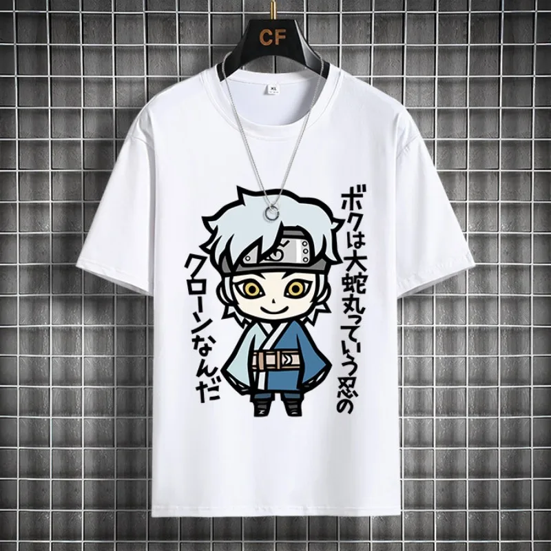 Leisure Naruto Children's T-shirt Summer New Anime Peripheral Printed Parent-child Outfit Pure Cotton Fashionable T-shirt