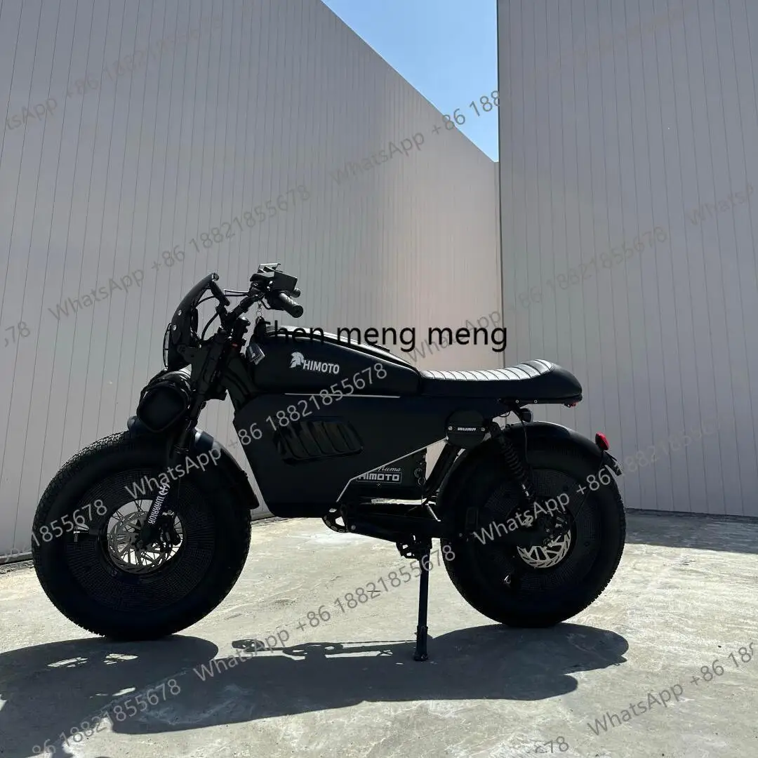 Made in  High-end Electric Bike 60AH Battery 140km Long Range 20*5 Inch Adult Black Warrior