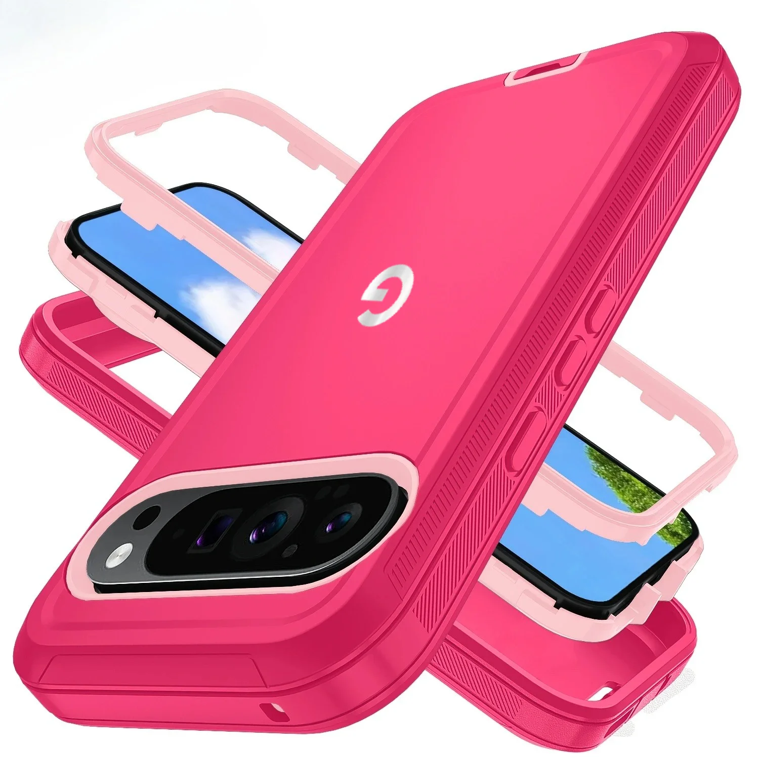 Image of Robuste OTT-BOX Defender staubdichte Hülle für Google Pixel 11 10 9 Pro XL 10A 9A TPU+PC Silikon-Schutzhülle Stoßfeste Schutzhülle