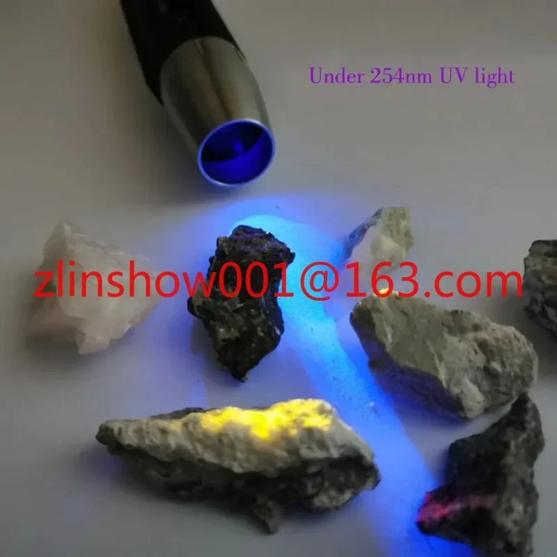 Longwave & Shortwave UV Lamps 254nm 365nm 395nm Minerals Phosphor Detector UVA UVC Blacklight LED Flashlight with ZWB3 filter