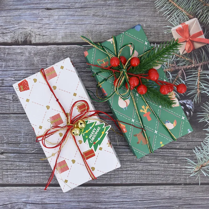 

Creative Design Metal Polyester 4-strand Braided Twisted Rope Decorative Rope High-value Gift Bag Packaging Straps