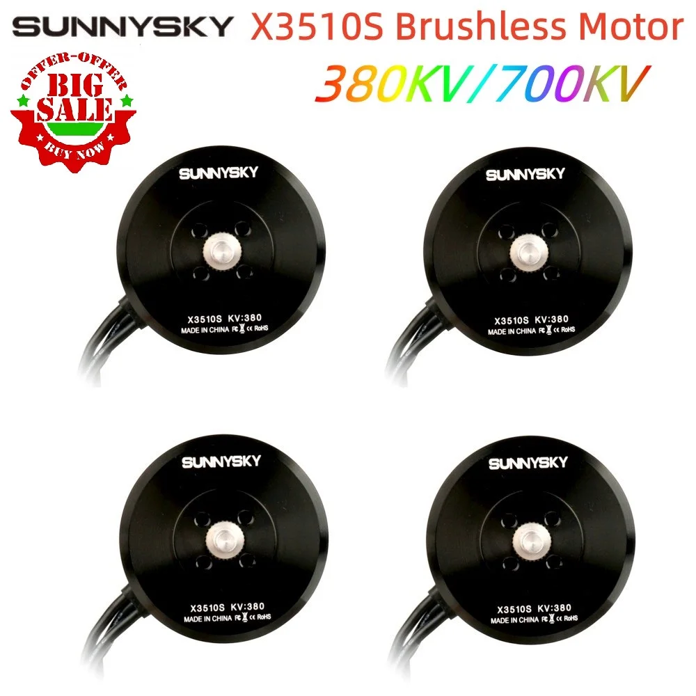 

1/2/4 шт. Sunnysky X3510S 380KV 700KV бесщеточный двигатель для мультикоптера, квадрокоптера, дрона, радиоуправляемая модель самолета, хобби, запчасти