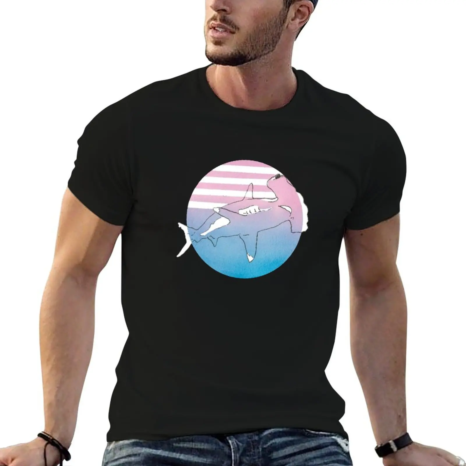 The Sunset Hammerhead Shark T-ShirtT-Shirt cute clothes Aesthetic clothing anime tshirt t shirt men 100℅ cotton