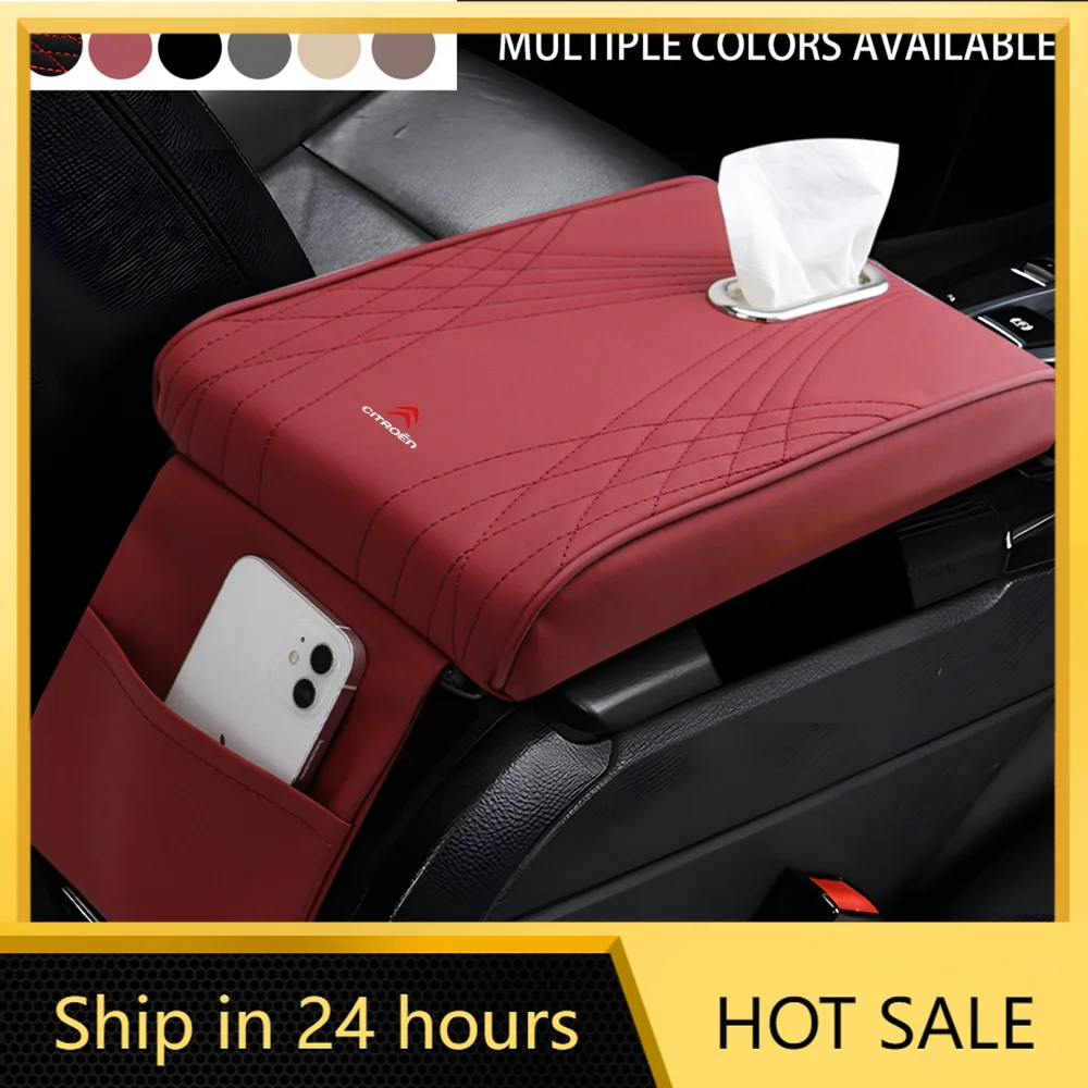

Car Sticker Leather Car Armrest Box Mats Center Console Covers For Citroen C4 C3 Xsara C-Elysee C5 C1 DS DS4 Jumper Picasso Sega