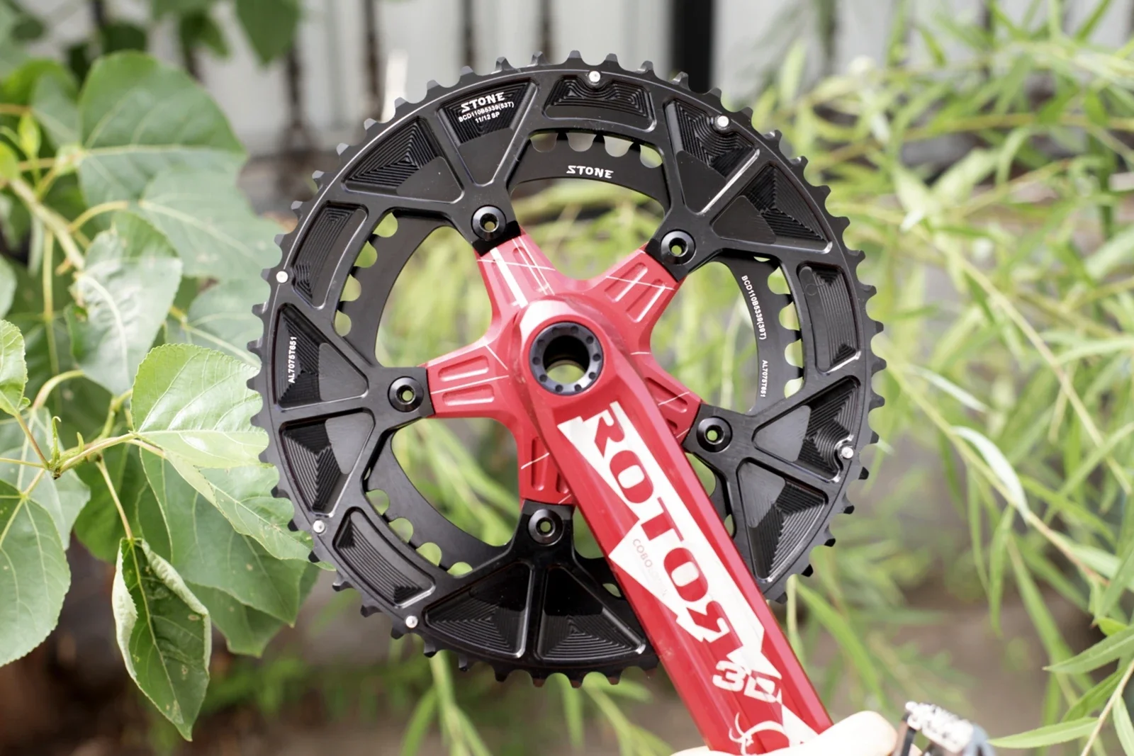 Shimano用ストーンダブルチェーンリング,12スピードロードバイク,5