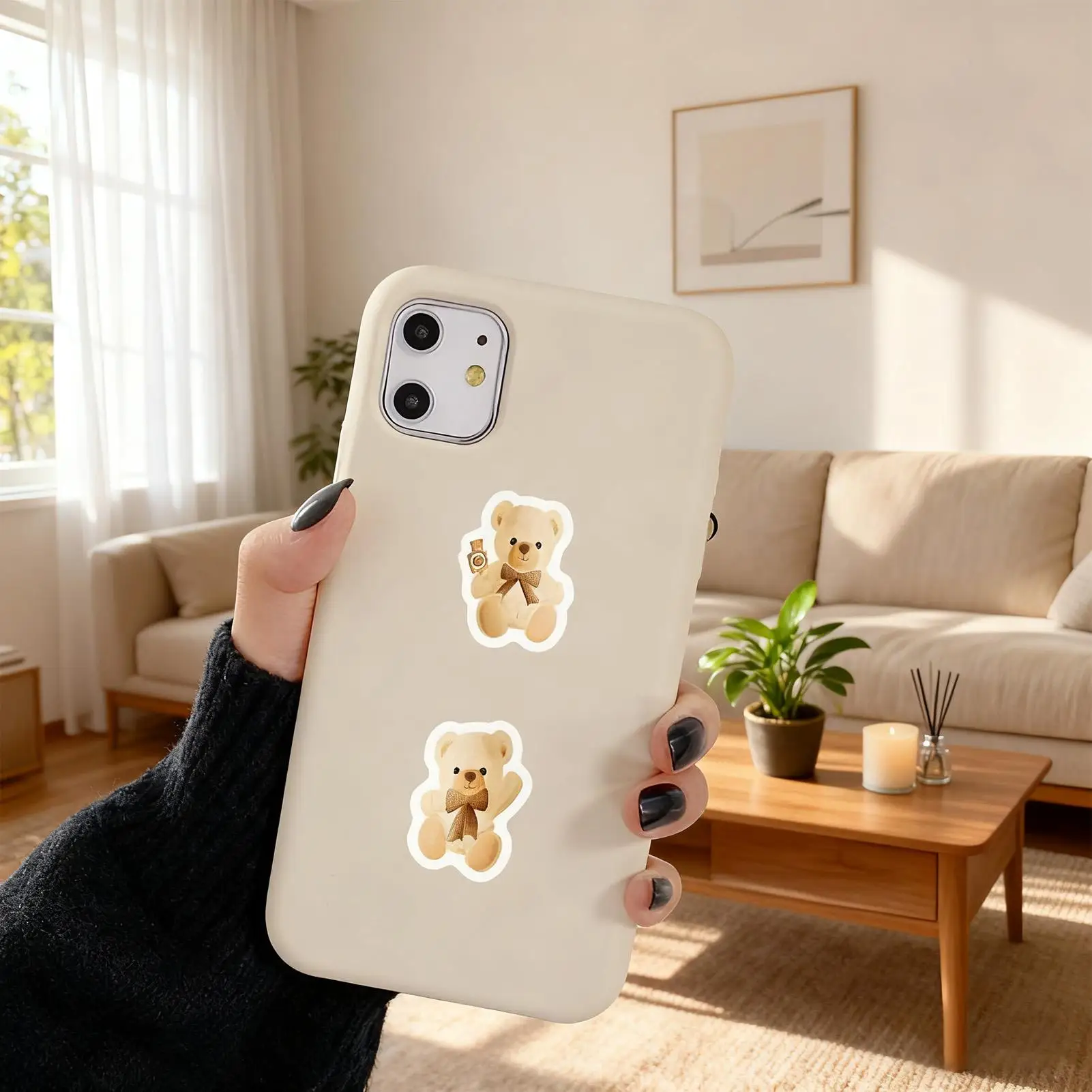 Bear Stickers 500 Pieces Bear Theme Strong Adhesive Decals Cute Cartoon Stickers for Kids Family Friends Indoor Outdoor Fridge