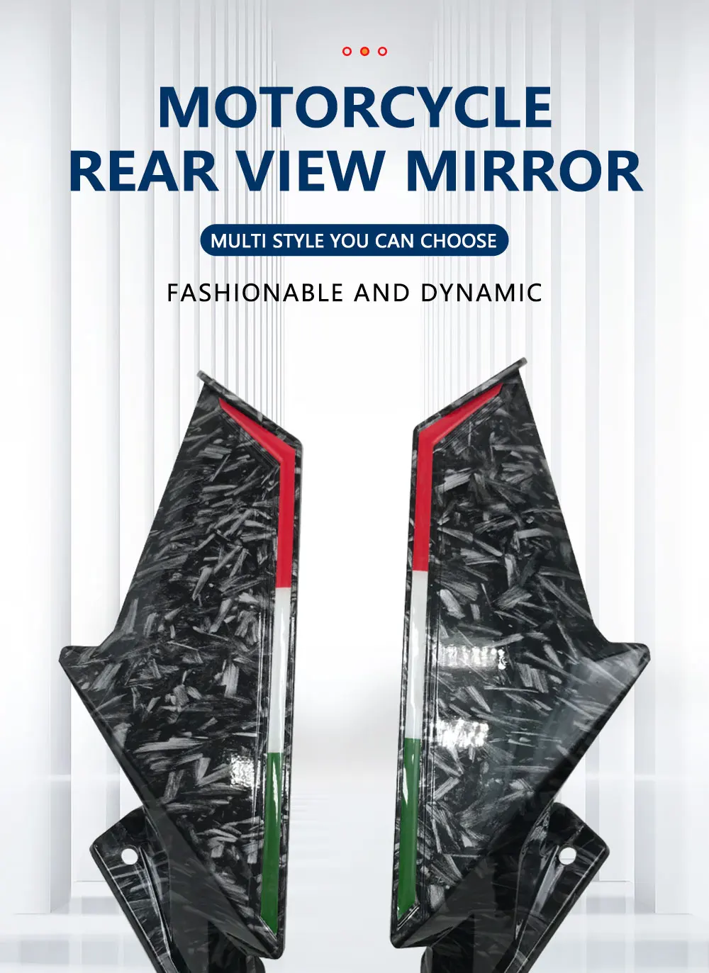 For Kawasaki Ninja 1000 SX NINJA H2 R Z900RS Z750 ZX-6R ZX-10R NINJA 650 400 Rearview Motorcycle Side Mirrors Winglets Wind Wing