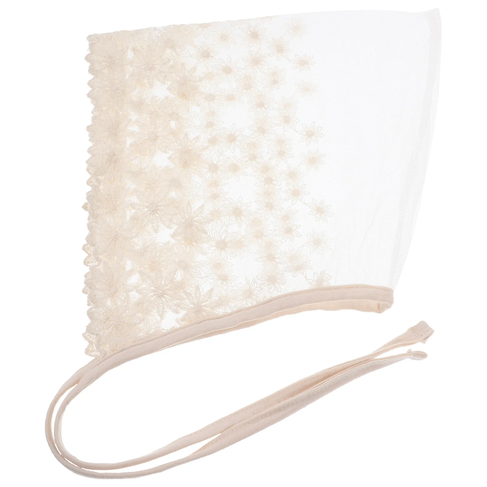 

Кружевная шапочка для девочек, очаровательный капюшон для малышей, дышащая регулируемая шапка для девочек, весенне-летний цветочный головной убор, детская шапочка