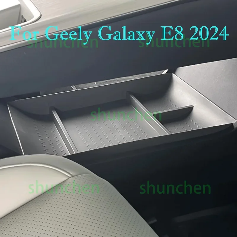 

Car Under Center Console Storage Box for Geely Galaxy E8 2024 Under Armrest TPE Storage Box Tidying Interior Accessories