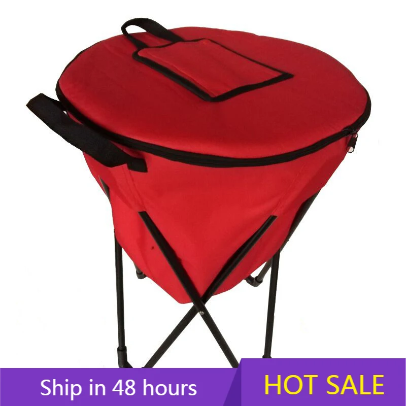 

POWER LEAPDurable Aluminum Foil Insulated Stand-Up Cooler Box for Camping and Food Storage