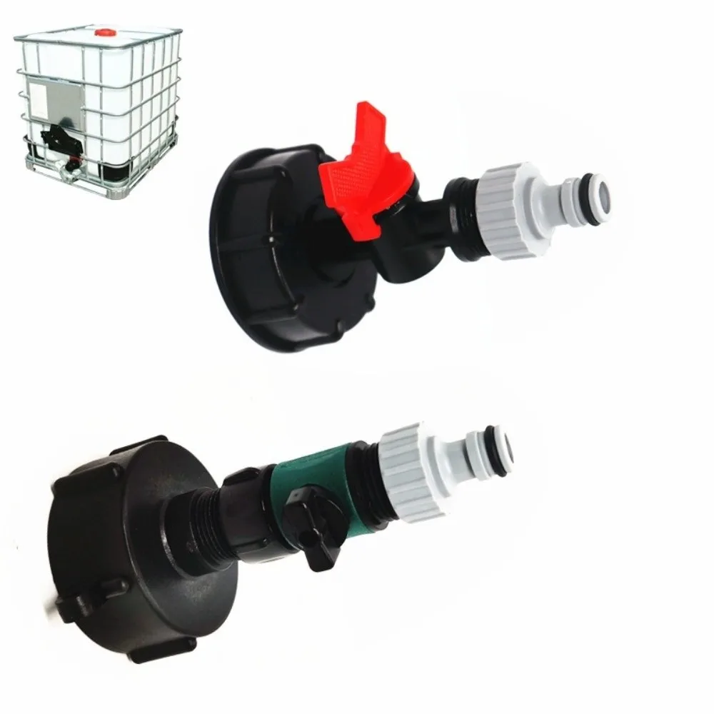 Plastic Garden Hose Coupler Threaded Connection Bulkhead Fitting Hose Connector Adapter Shut-Off Valve Gasket Seal