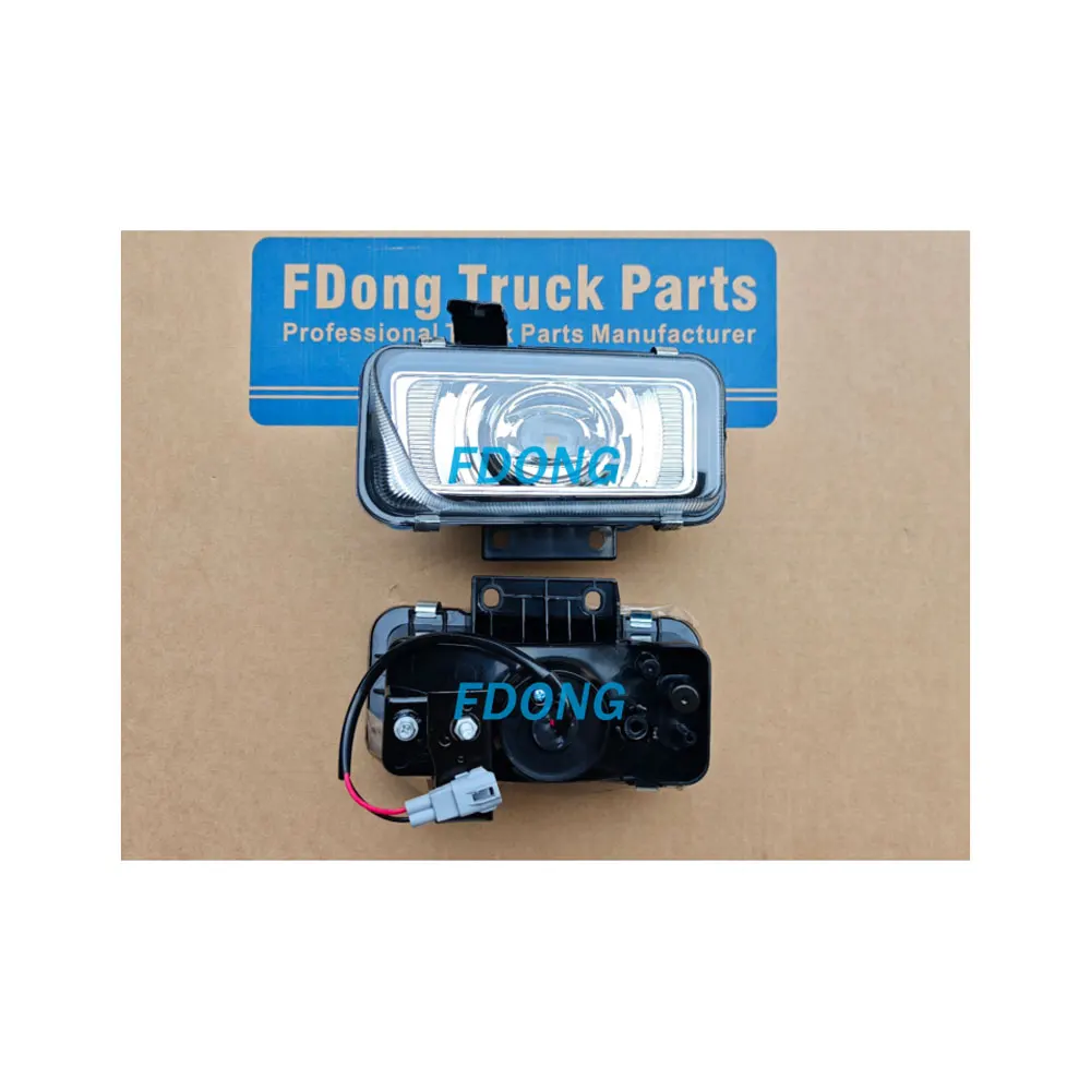 FDONG 1 Set 2 Pcs LED Fog Lamp Gray Cover Yellow Light or White Light for ISUZU 700P NQR175 NPR150 NMR130 NLR130 PRO ELF NPR-HD