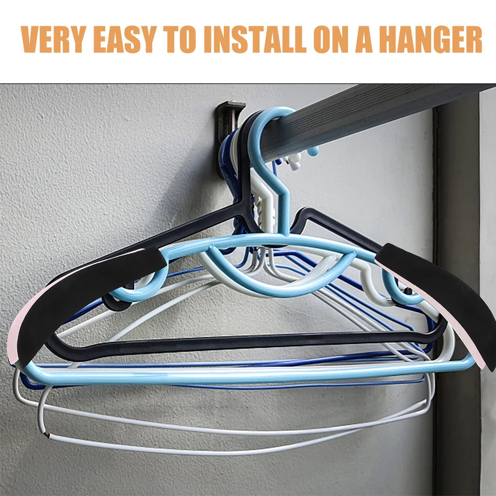 

24pcs Anti-Skid Flocking Pads Clothing Shoulder Forms Wide Non-Slip Hanger Shoulder Forms For Home Use Lightweight