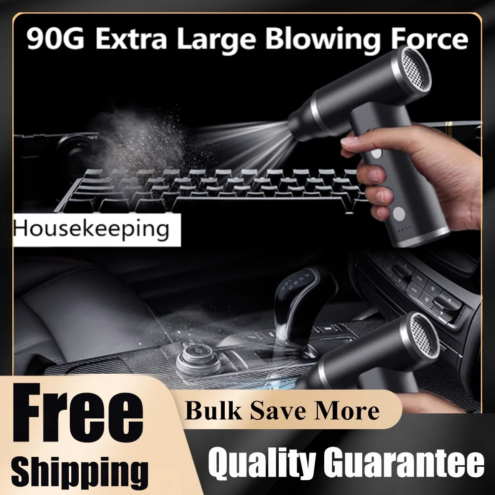110000PRM Compressed Air Duster Brushless Motor Cordless Air Blower 2000mAh Handheld Dust Blower for Electric Devices Cleaning