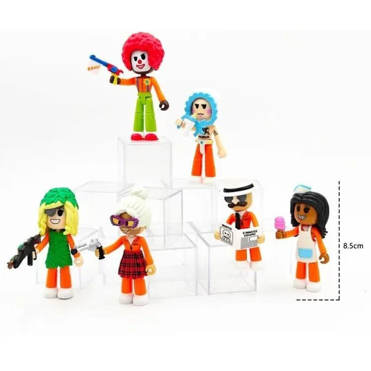 Roblox – poupée cachée de prison du monde virtuel, accessoires d'armure, assemblage de poupée faite à la main, nouvelle collection 2026