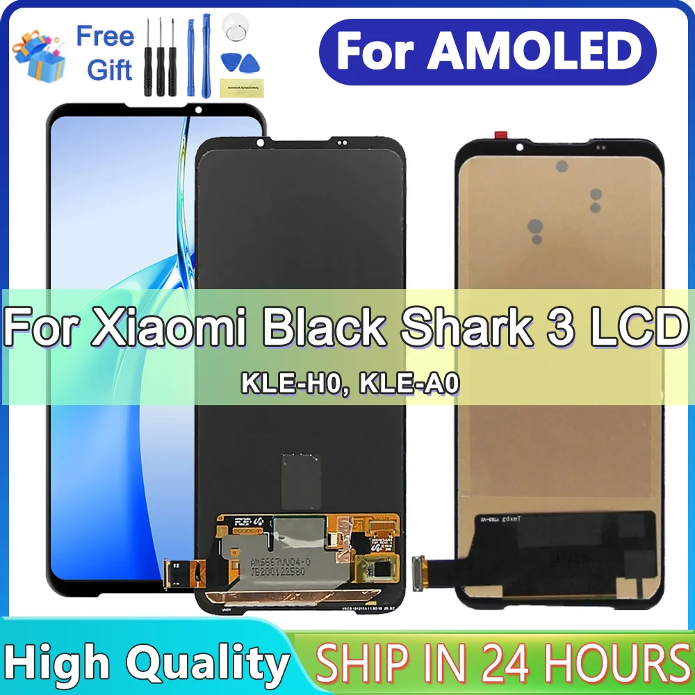 

For AMOLED 6.67'' Display Replacement For Xiaomi Black Shark 3 LCD Touch Screen Digitizer Assembly For Xiaomi BlackShark 3 Lcd