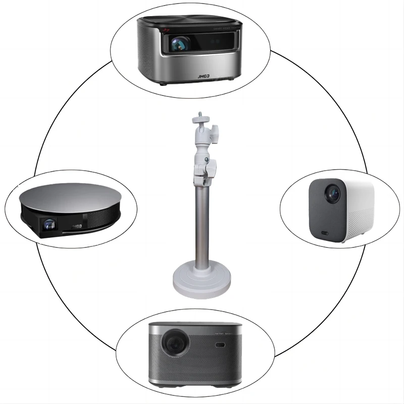 1/4 дюймовый 6 мм Монтажный винт, регулируемый для миниатюрного потолочного кронштейна проектора, настенный белый кронштейн, держатель проектора на 360 градусов