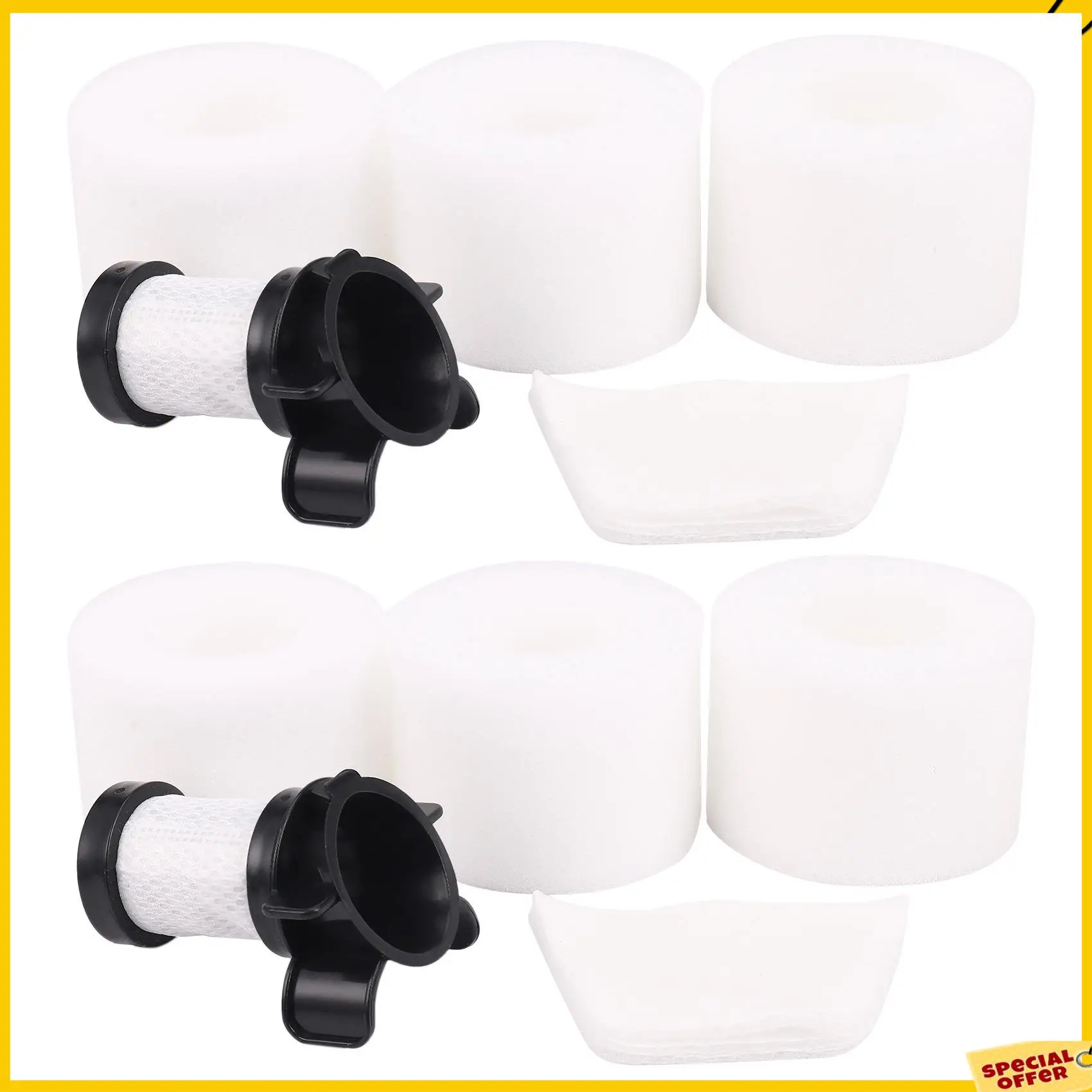 مرشحات A24P لمكنسة Shark Ionflex Duoclean IF100 IF150 IF160 IF170 IF200 IF201، استبدال XPREMF100 (2 Hepa + 6 Foam)