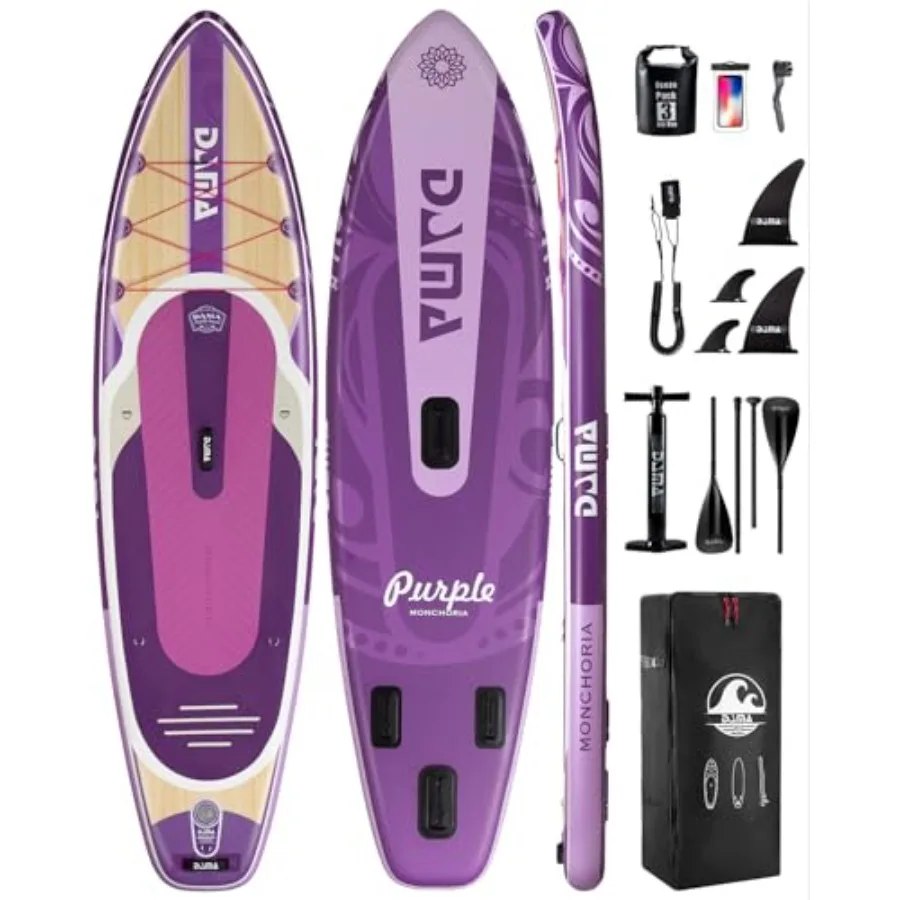 

Stand Up Paddle Board for adults inflatable PVC material blue ultra-stable wide deck with non-slip surface and smooth finish