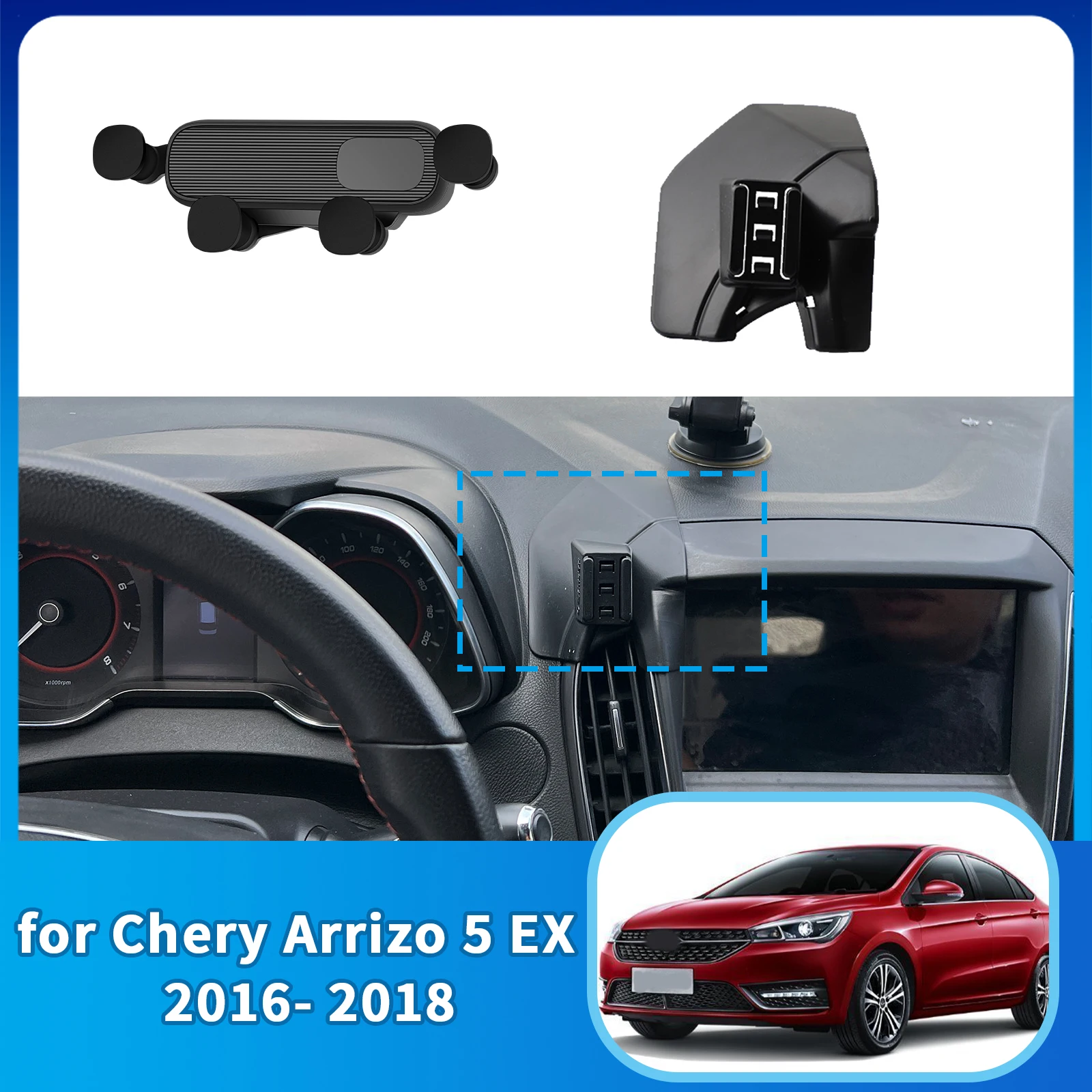 

Car Mobile Phone Holder for Chery Arrizo 5 EX 5 PRO 5 PLUS GT 2016 2017 2018 GPS Bracket Accessories Navigation Stand Auto