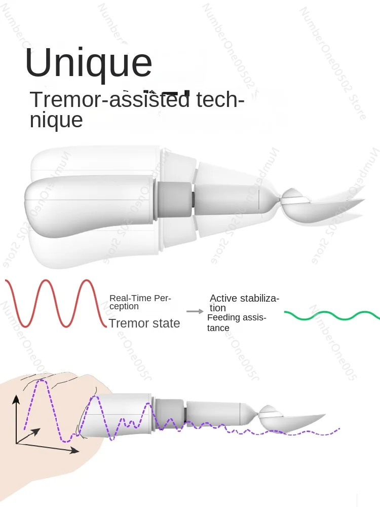 Intelligent Anti-Shake Spoon Elderly Hand Shake Eating Auxiliary Tableware Parkinsonism Patient Eating AIDS