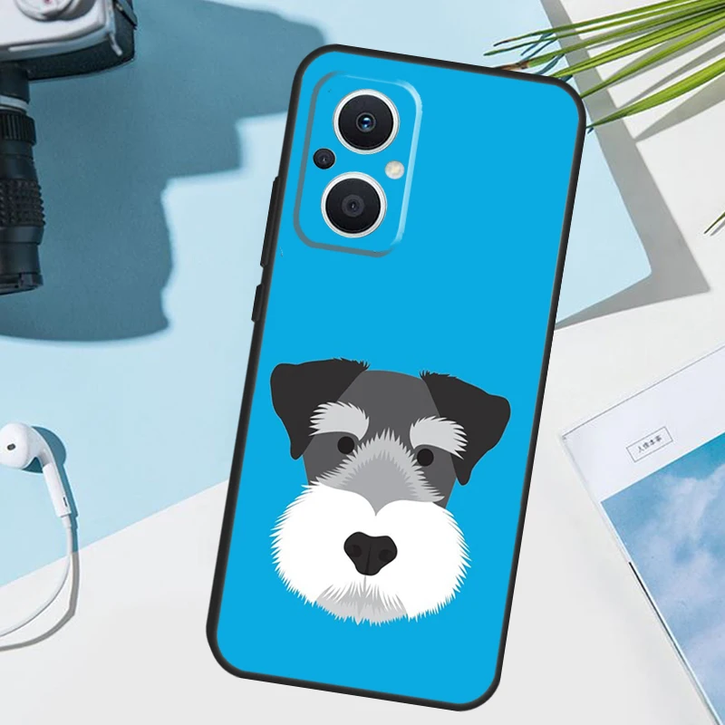 Miniature Schnauzer dog art Phone Case For OPPO Find X6 X3 Pro X2 Neo X5 Lite Reno 7 3 2Z 4Z 5Z 8T 4 5 6 8 Lite Cover