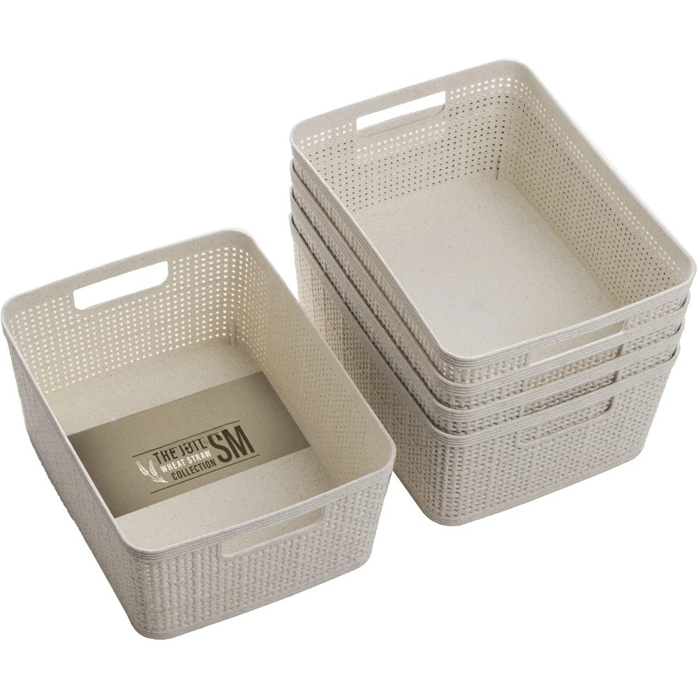 

Woven Baskets, Pack of 5, Jute Series, Home Storage, Space-Saving, Stylish Design