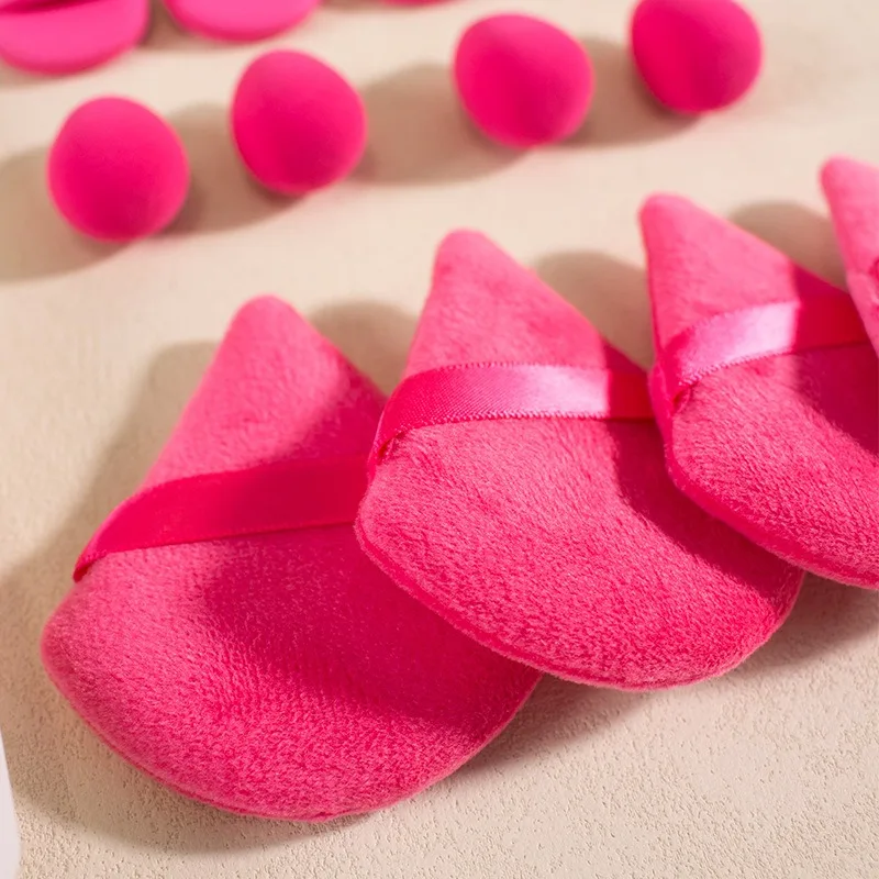 12PCS Triangle Cosmetic Puff Makeup Sponge Blender Beauty Foundation Sponges Mini Finger Puffs Make Up Accessories Maquillaje
