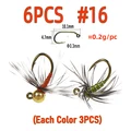 6pcs size 16 mix