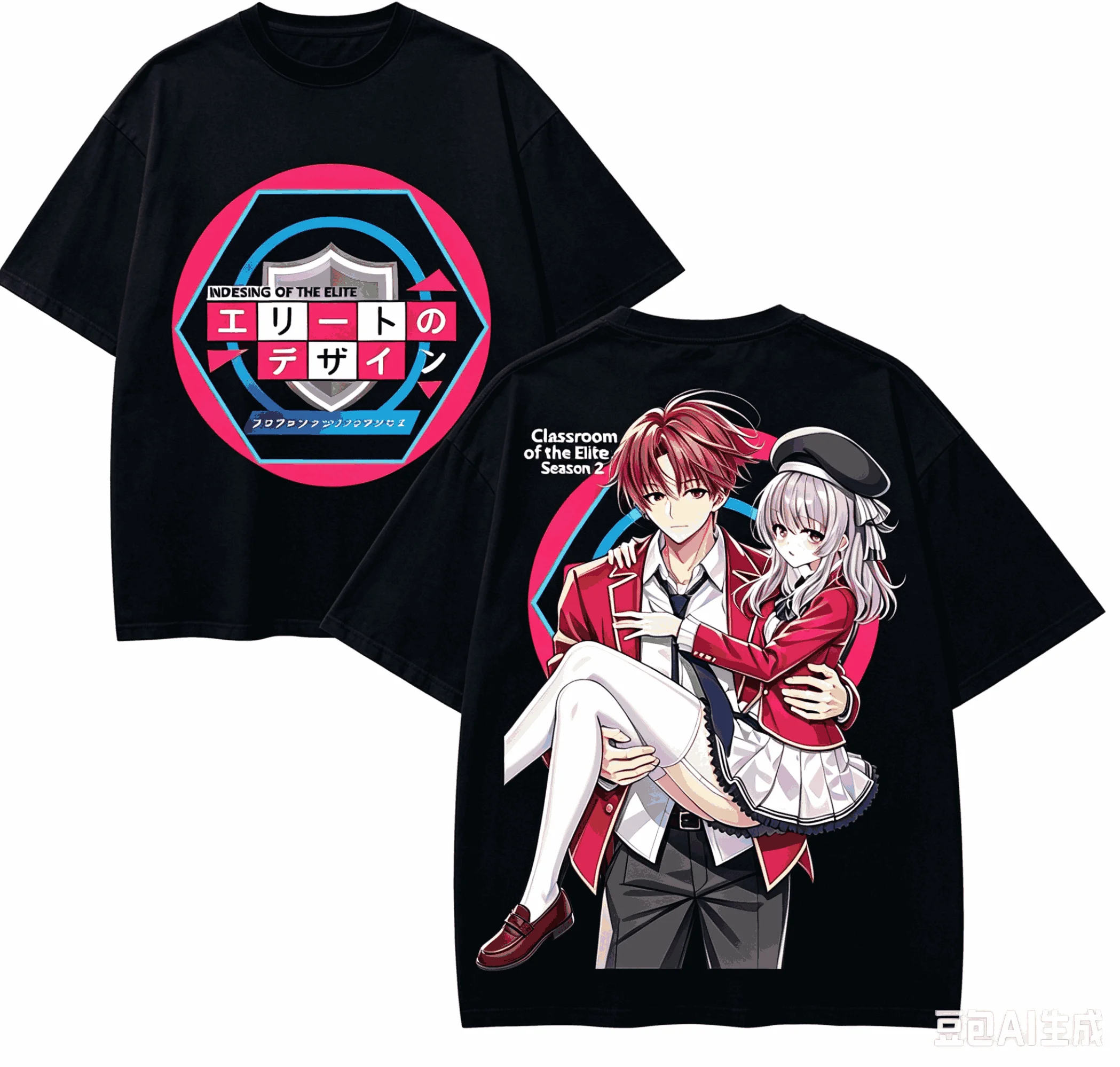 Classroom of the Elite Anime Lover T-shirt Harajuku Cotton New Model High Street Retro Fashion Oversized Unisex hot product soft
