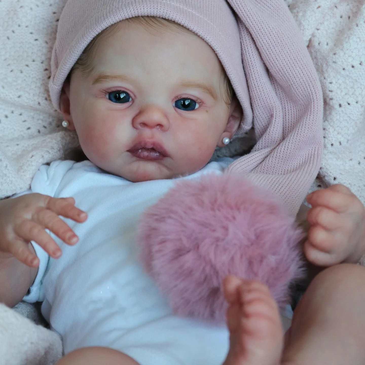 47cm Cuddly Whole Body Silicone Vinyl Meadow Bebe Reborn Girl With Visible Veins Soft Touch Feeling Lifelike Newborn Baby Girl