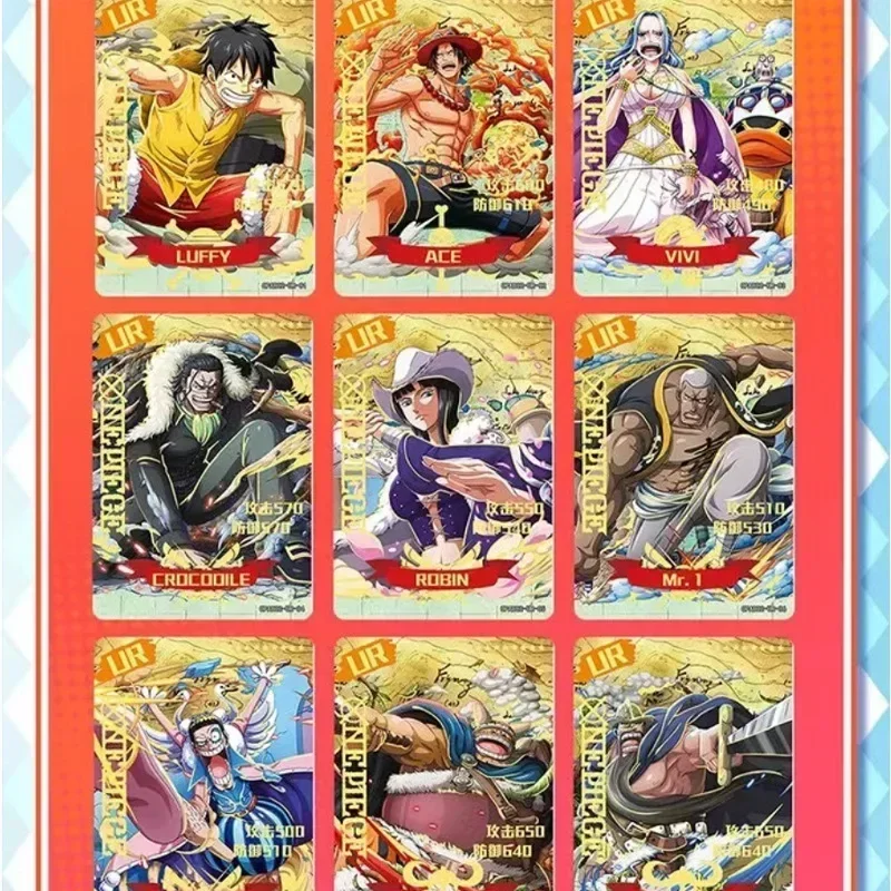 บัตรหนึ่งชิ้นแท้ของ Luffy Empress Nami Zoro Robin การ์ด Bounty การ์ดอะนิเมะอุปกรณ์ต่อพ่วงของขวัญของเล่น