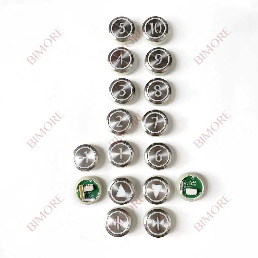 10pcs KM863223H03 863223 H03 Elevator COP LOP Push Button Without Braille 863223H03 KDS50 KDS30