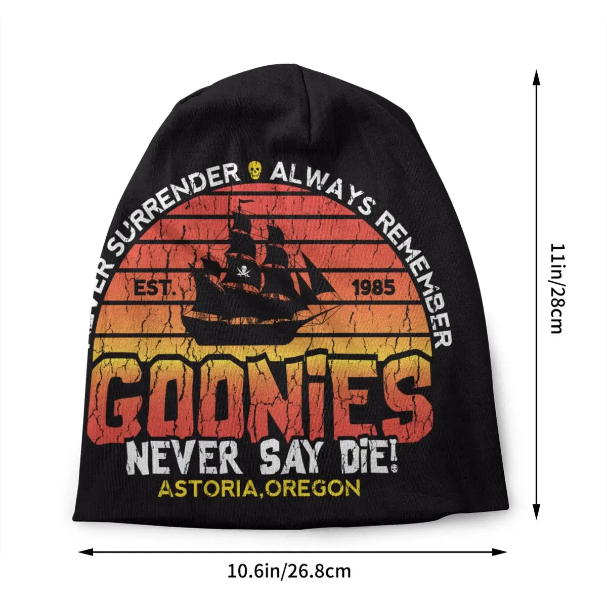 The Goonies Bonnet Hat Knitted Hats Fashion Never Say Die Sloth Chunk Fratelli Skull Pirate Winter Warm Skullies Beanies Caps