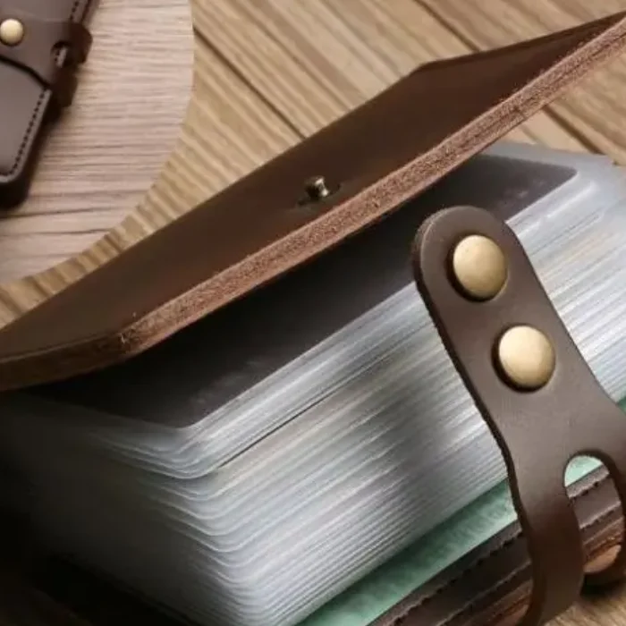 Funda de cuero PU a la moda para hombre, tarjetero de 30 Bits, tarjetero de visita, bolsa para tarjetas de crédito, tarjetero para pasaporte de identificación