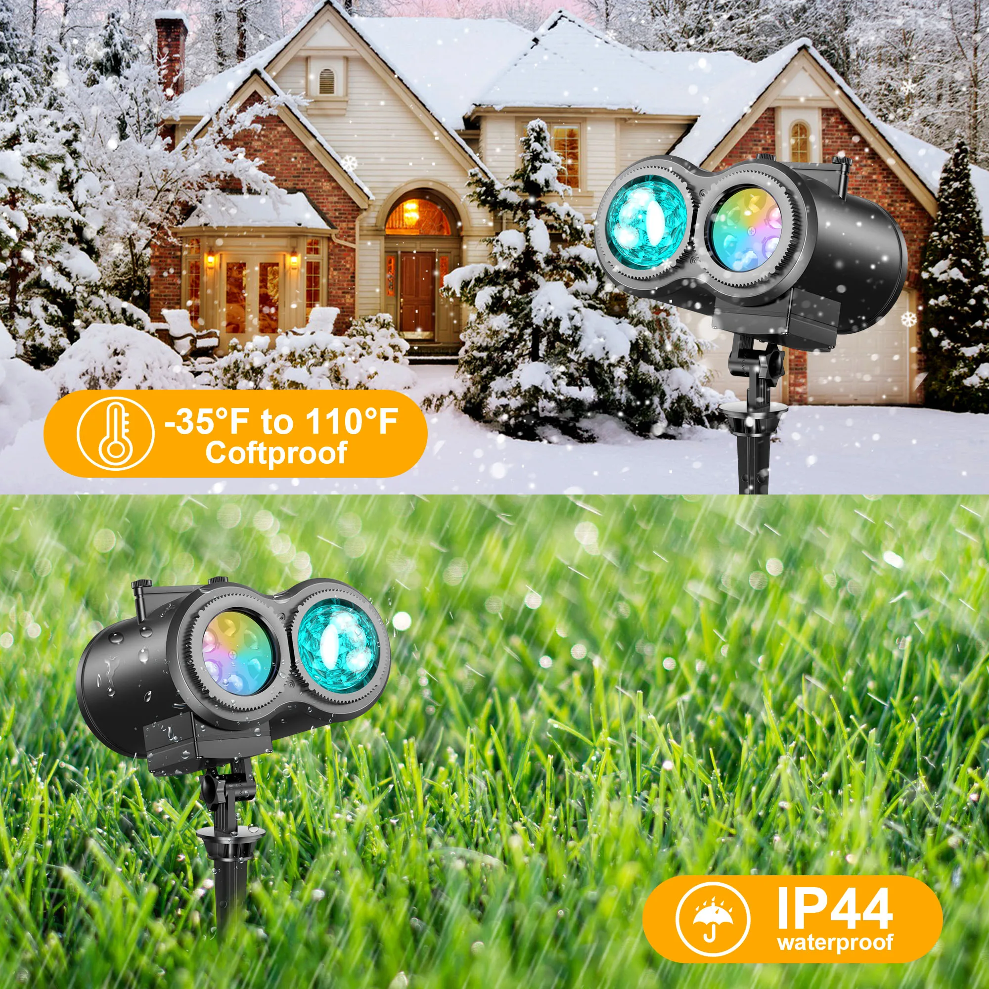 Halloween Projector Lights  Outdoor Indoor Light with Remote Control for Party Garden Halloween Xmas Holiday Landscape Decor