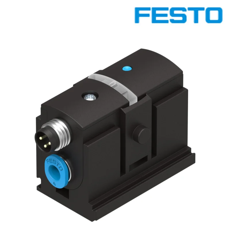 FESTO Pressure sensor 527457-SDE5-V1-O-Q4-P-M8 Pressure/vacuum monitoring and object detection suitable for pneumatic systems