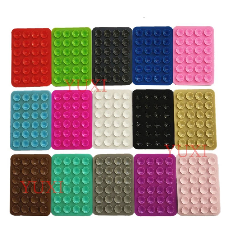 YUXI 1PCS Silicone Suction Phone Case Mount Non Slip Sticky Phone Grip for CellPhone Strong Grip Holder for Selfies and Videos