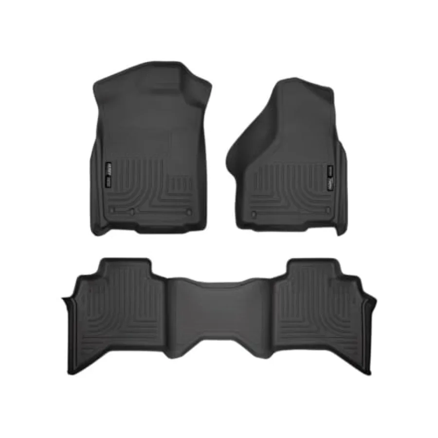 

Коврики Weatherbeater для Ram 1500 Crew Cab 2002-2008 гг.; Ram 2500/3500 Crew Cab 2003-2009 гг., передний 2-й ряд, 3 шт., черные - Dura