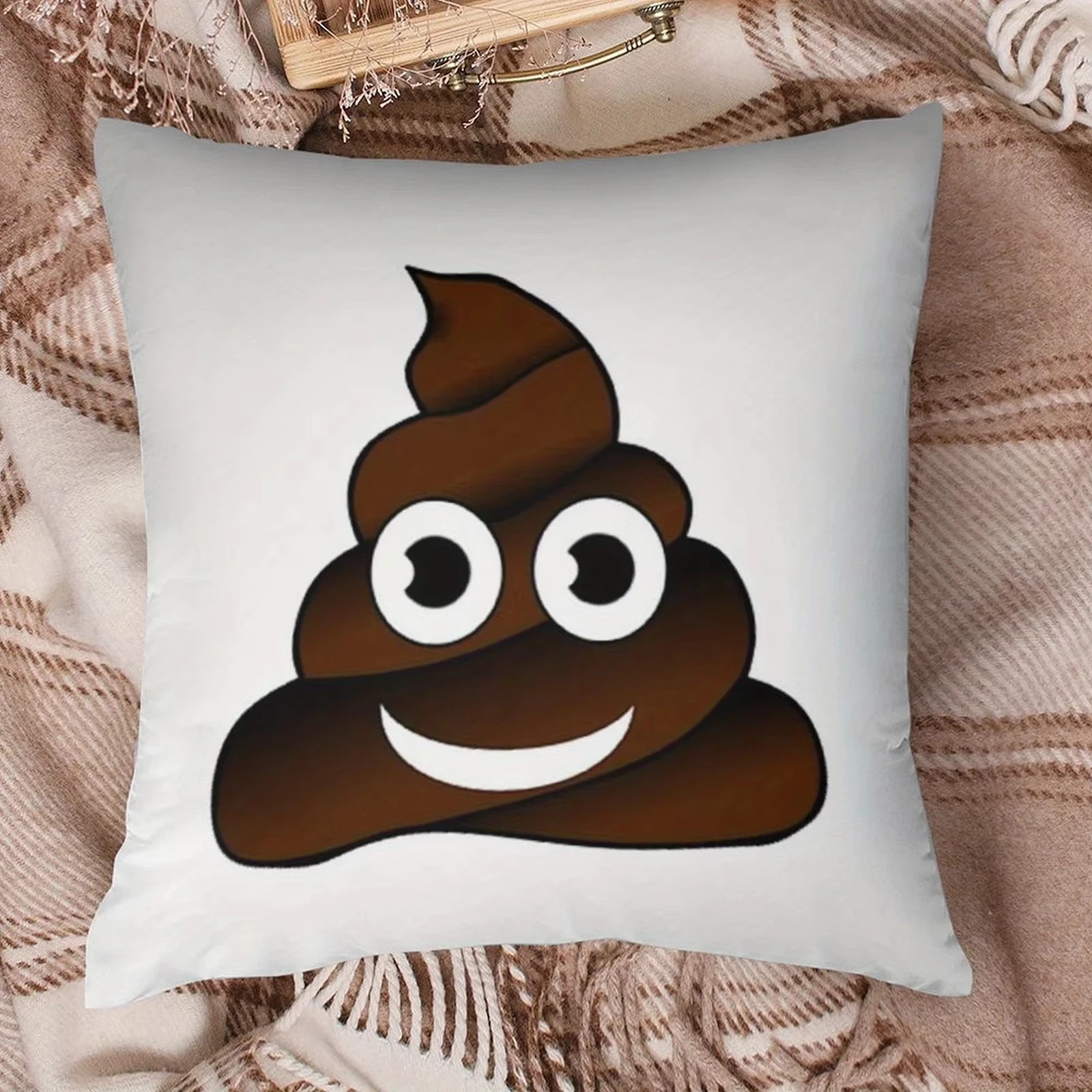 Doppelseitiger Kissenbezug mit – Home Decor Emoji Bewertung und Preis