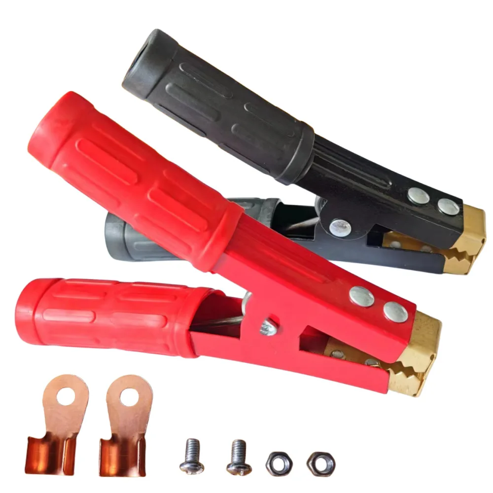 Crocodile Electrical Battery Clamp, Alligator Clips, Test Connector for Jumper Cables Boost, Car Caravan Van, 150A