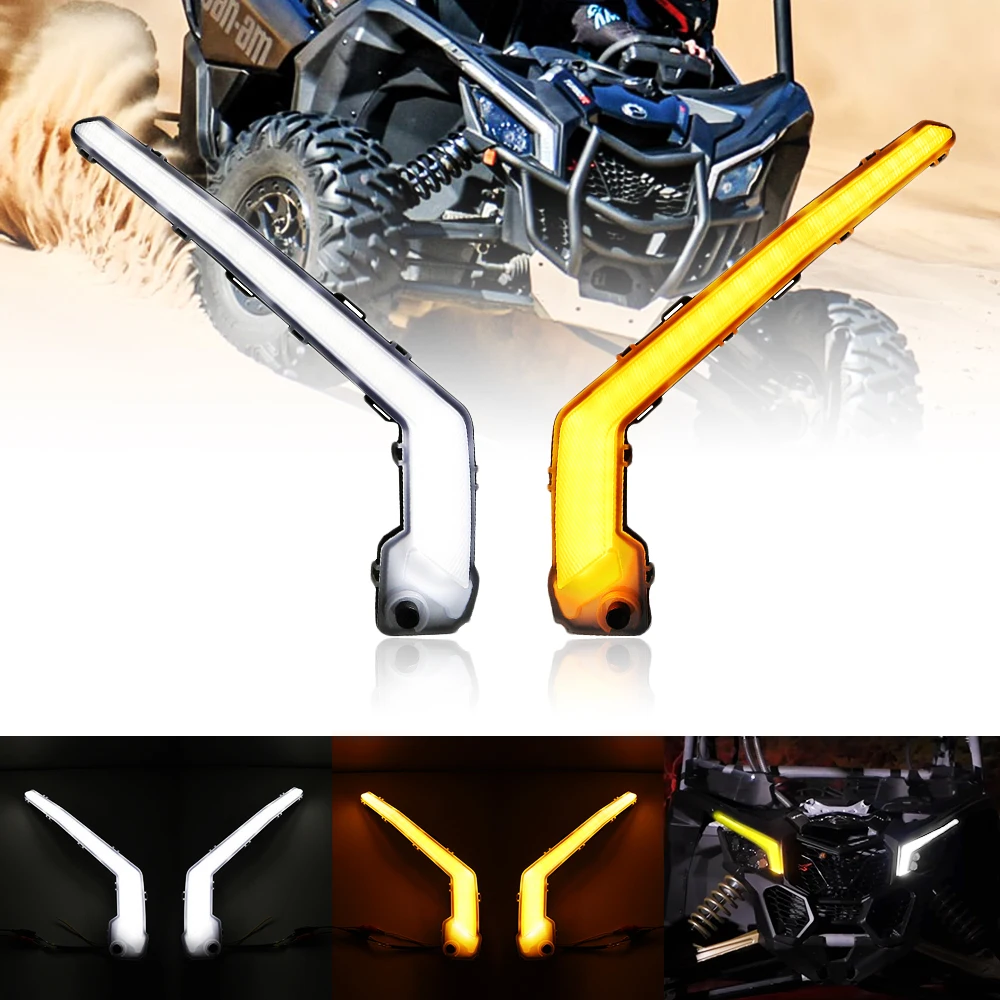 

Front LED Signature Lights Turn Signal Light Assembly for Can-Am Maverick X3 XDS XRS Max Turbo R 2017-2022