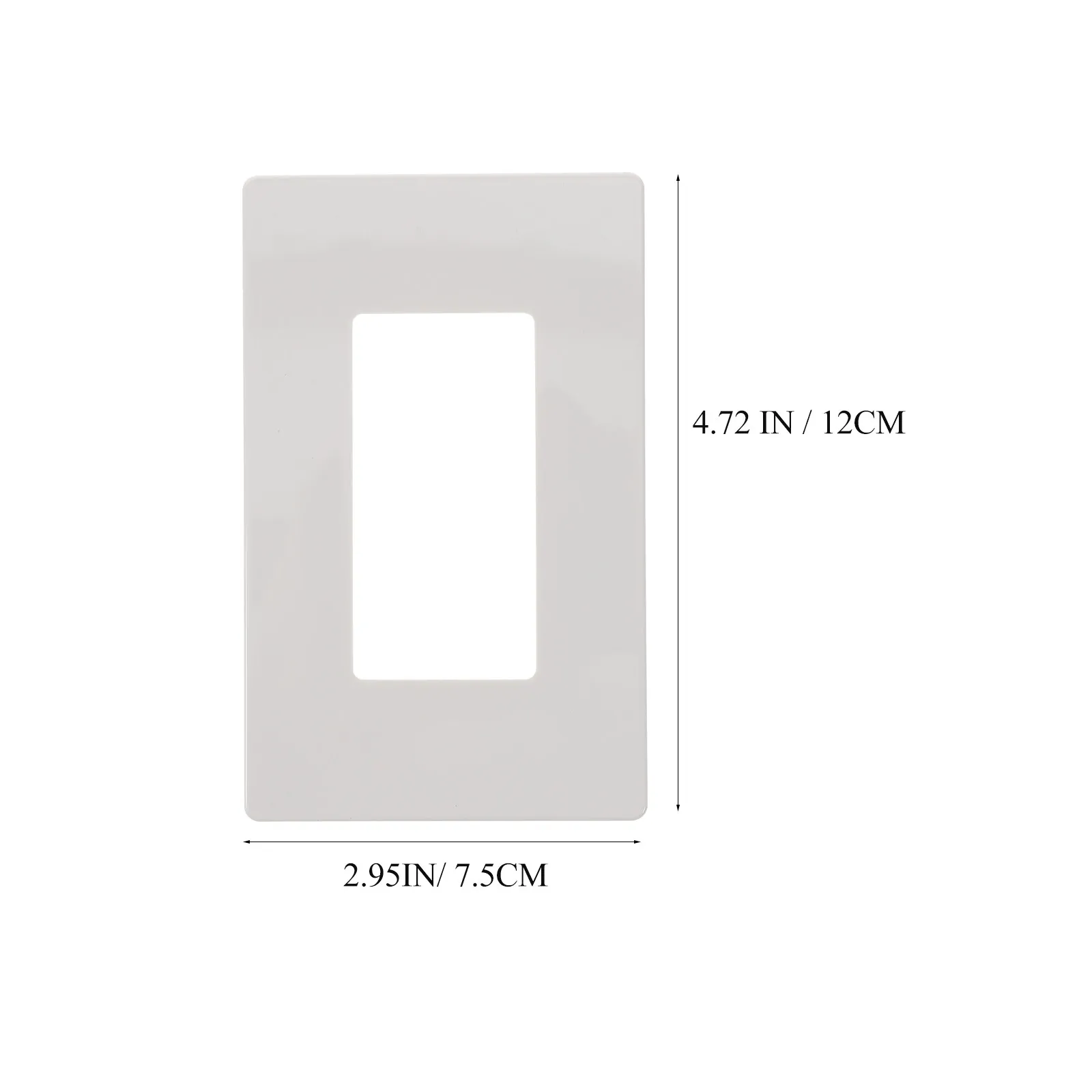 Screwless Wall Plate 1 Gang High Temp Resistant Pc Material Installation Blank Wall Plate Cover for Conference Rooms