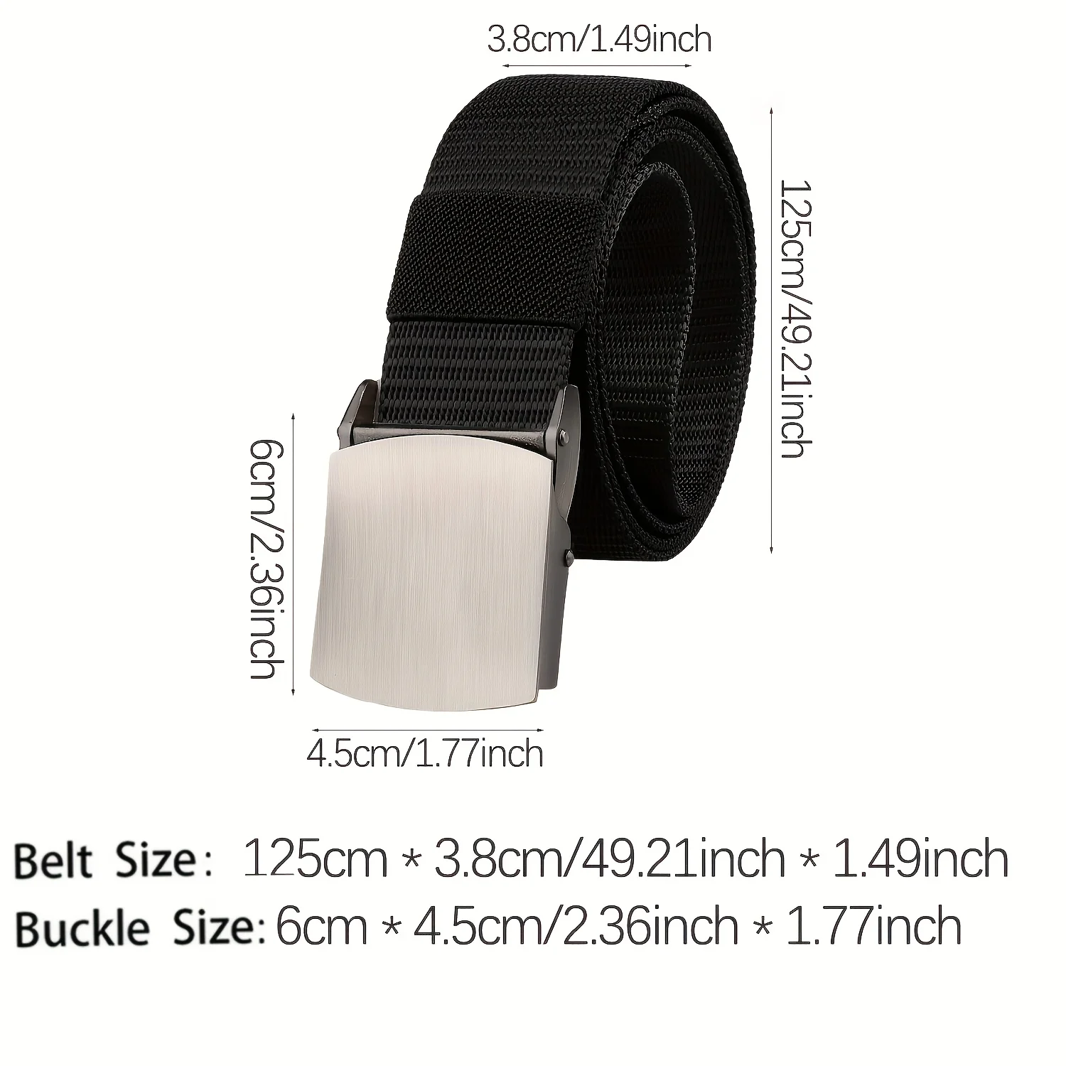 Neuer taktischer Taillengürtel für Herren, Legierungsschnalle, lässiger Canvas-Gürtel mit schnell abnehmbarem Outdoor-Gürtel, Outdoor-Training, Wandergürtel – Detail 1