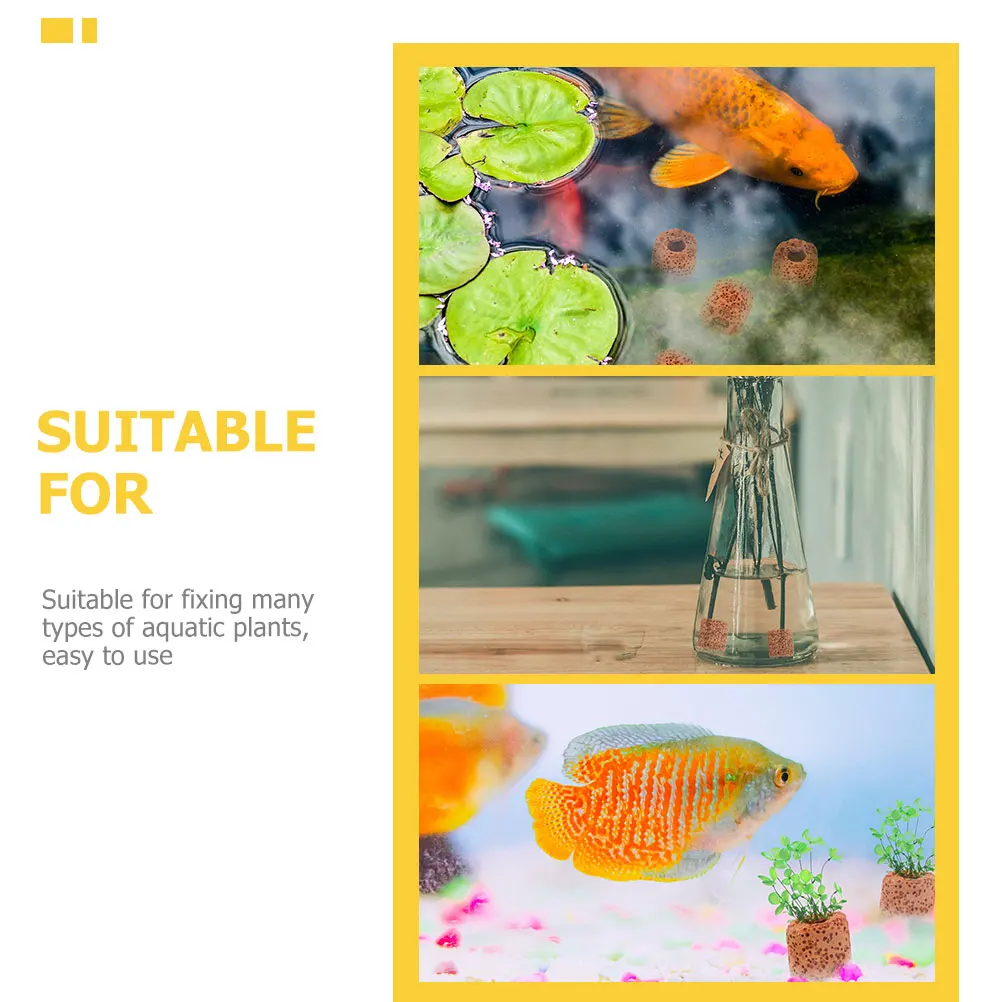 

25pcs Aquatic Plant Fixed Ring Water Weed Ring Planting Gravity Aquarium Supplies Fish Tank Decor Landscaping Pottery Practical