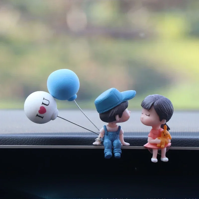 1pc Car Decoration Cute Cartoon Couples Action Car Dashboard Decorations  Cute Lovely Kiss  Cute Ornaments cars accessories