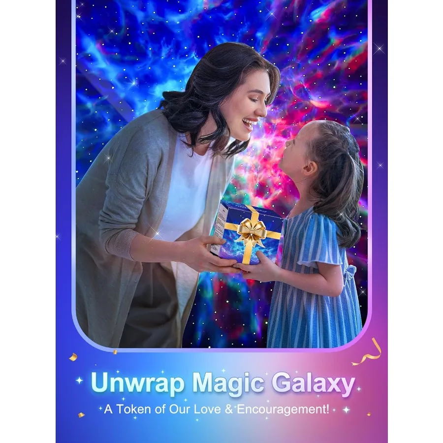 15 لونًا مع 360 وضع إضاءة و15 خيارًا للضوضاء البيضاء للاسترخاء والأجواء ومكبر صوت بلوتوث متكامل Galaxy Ne