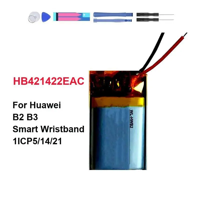 HB421422EAC Strong Compatibility 95mAh For Huawei B2 B3 1ICP5 14 21 Wristband Smart Wristband Battery